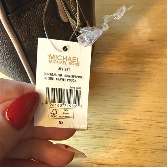 Michael Kors Dark Brown Toiletry Bag - Picture 7 of 7